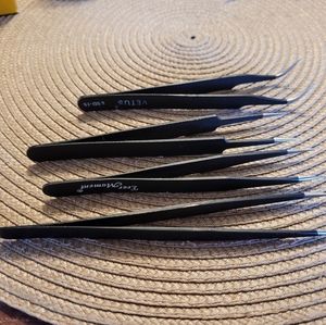 Precision Long And Short Stainless Steel Tweezer 4 Pairs